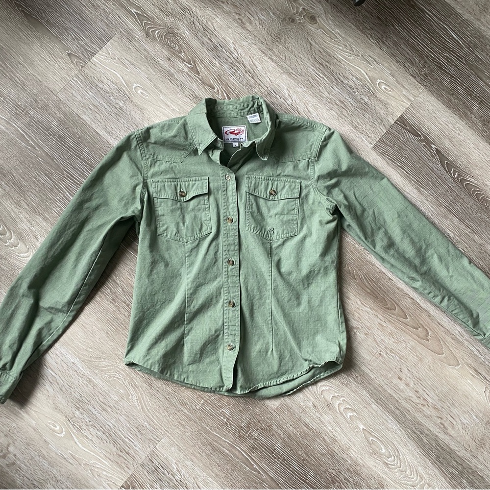 Green Roper Button-Up Shirt